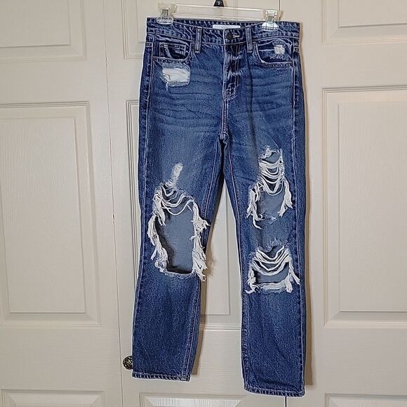 HIDDEN Distressed High Waisted Boyfriend Jeans Size 26 - Picture 2 of 8